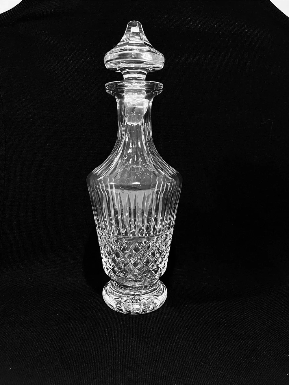 Vintage Waterford Crystal Maeve Cut Wine Decanter & Stopper 12.75” Ireland.